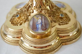 Solid silver gilt antique French Gothic Chalice.